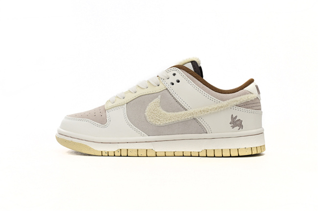 Men's Dunk Low Cream/Grey Shoes 0380 Men's Dunk Low Cream/Grey Shoes 0380